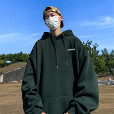 抖音得物供货可提供视频春装重磅美式宽松连帽卫衣DL2392，男装卫衣，电商A486