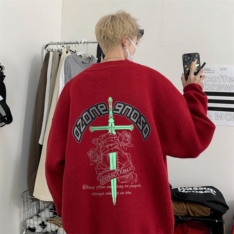 高质量！秋冬季半高领毛衣男士加绒加厚线衣男针织衫男MY176-P45,男装针织衫/毛衣,电商B367