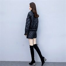 2021冬季新款时尚保暖棉服修身显瘦短款外套，女装棉衣/棉服，布芭啦