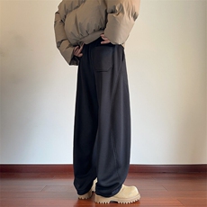 2024冬季新款内景大码拼接弯刀加绒裤M-5XHK241027-P50，男装休闲裤，电商A022