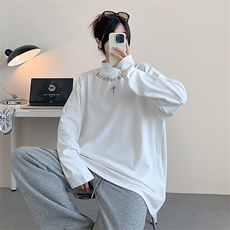德绒打底衫DT5310-TP25控价38个性印花中领打底卫衣男T恤女，男装卫衣，电商A102-1
