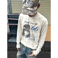 涩谷女孩手绘漫画长袖T恤男女春秋2025新款潮牌高街休闲上衣，男装T恤，星座516A