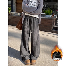 高克重420g保暖银狐绒宽松垂感休闲裤男K24075J加绒-特P38控75，男装棉衣，电商A001