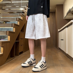 ！2026夏季新款男士冰丝短裤潮牌宽松脏脏五分裤DK329特P30图片