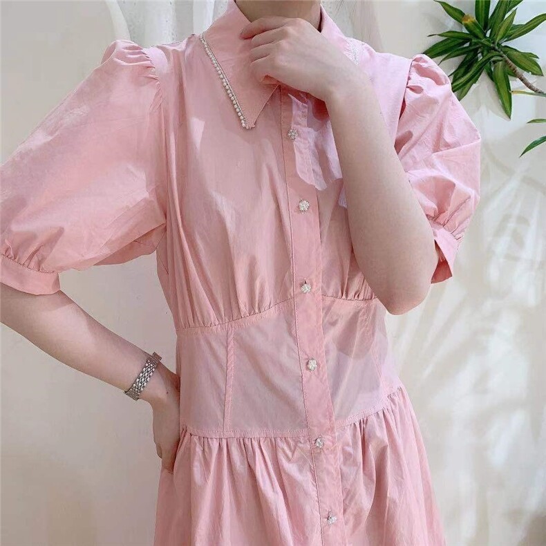 衬衫重工连衣裙，女装衬衫，ZMZF