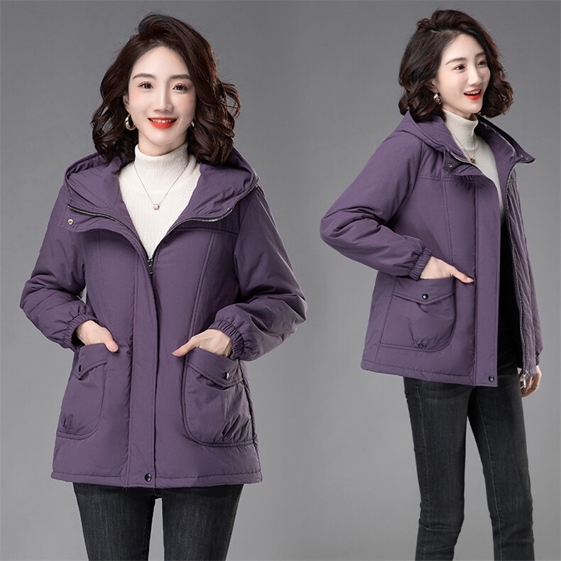 时尚保暖棉服女冬季新款加厚外套宽松显瘦舒适绒内胆棉衣，女装棉衣/棉服，3200格调