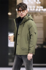 新标90绒中年轻薄羽绒服外套男士秋冬季连帽时尚休闲羽绒服夹克，男装夹克，钱塘723