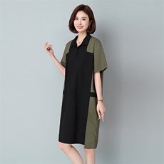 2025年夏季夏季偏薄超软优雅单件中长款全棉连衣裙1005款，女装连衣裙，秋牧寒烟