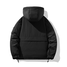 工装大口袋防寒保暖白鸭绒羽绒服纯色大衣外套A406Y93651P228，男装羽绒服，星座309（原A406）