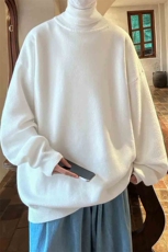 控68高领毛衣男士大码内搭毛线衣男GM45099-P45加绒款-P65，男装针织衫/毛衣，电商A040