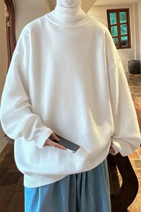 控68高领毛衣男士大码内搭毛线衣男 GM45099-P45加绒款-P65图片