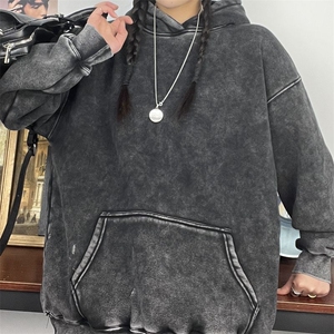 XZ301B-JB7000-P68重磅水洗做旧加绒卫衣光板p68直播图片