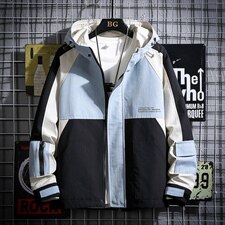 2021秋季新日系网格男魔术贴工装撞色拼接夹克外套J6012-P85，男装夹克，电商A001