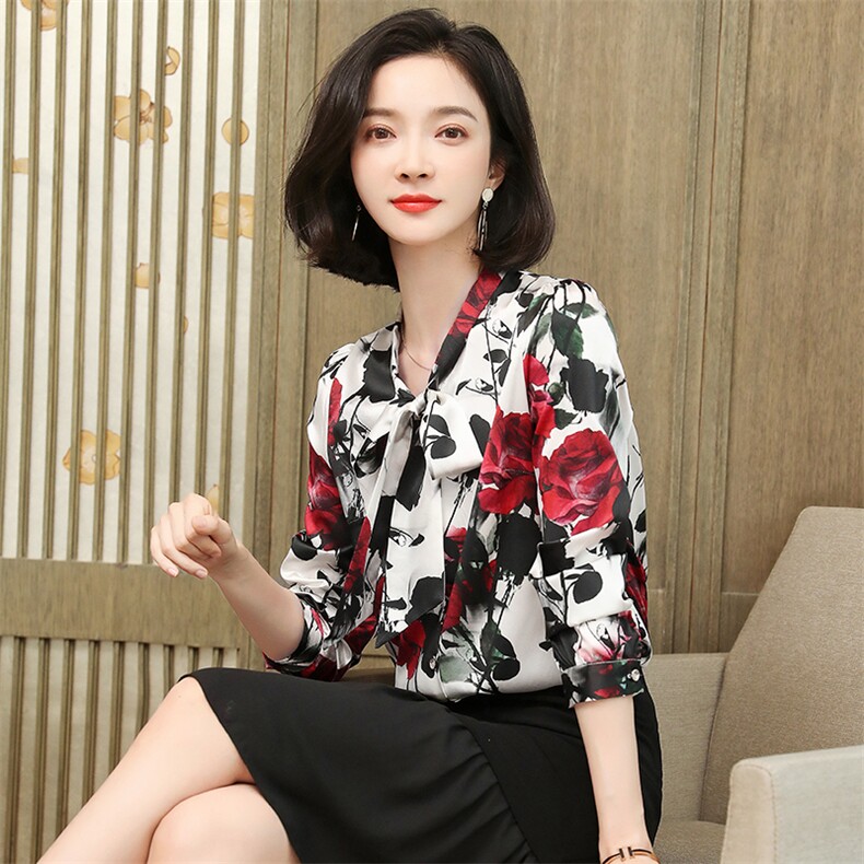 重磅真丝衬衫女长袖2026年新款时尚洋气高端衬衣贵夫人真丝上衣,女装衬衫,阿舍尔精品