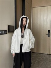 卫衣外套，女装卫衣/绒衫，mo cha dan