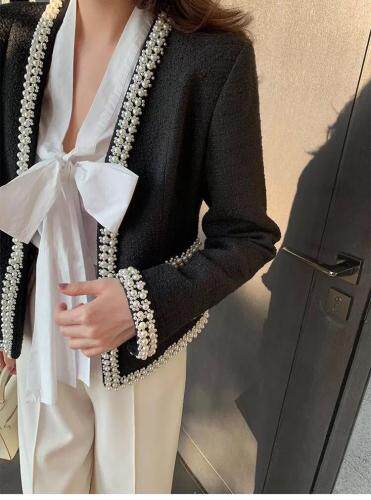 早秋新款重工钉珠小外套，其它，紫燕千娇