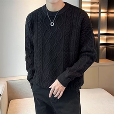 2024秋冬季新款毛衣男圆领上衣服针织打底衫潮牌男士外套MY04，男装针织衫/毛衣，星座1116A-2（原606A-1）