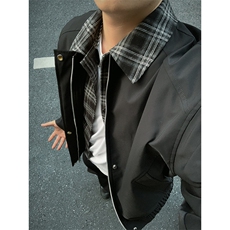 特P92无差价冬季新款时尚百搭棉衣外套-HJ5729男模外景，男装棉衣，电商A003