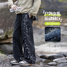 春季新款工装裤男宽松休闲直筒运动裤弯刀裤KZ631-P50，男装工装外套，星座308B-2