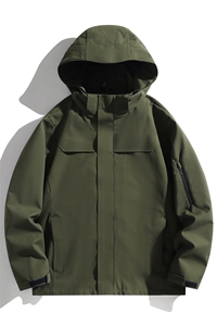 新款男女高品质户外登山服青少年学生冲锋衣夹克外套HS6606图片