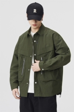 秋季新款现货翻领夹克男宽松上衣外套DSA157B-JK7964-特P70，男装夹克，电商A157B