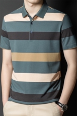 夏季新款男士翻领短袖t恤中年有领男装上衣服休闲POLO衫，男装T恤，电商B212（原钱塘6029）