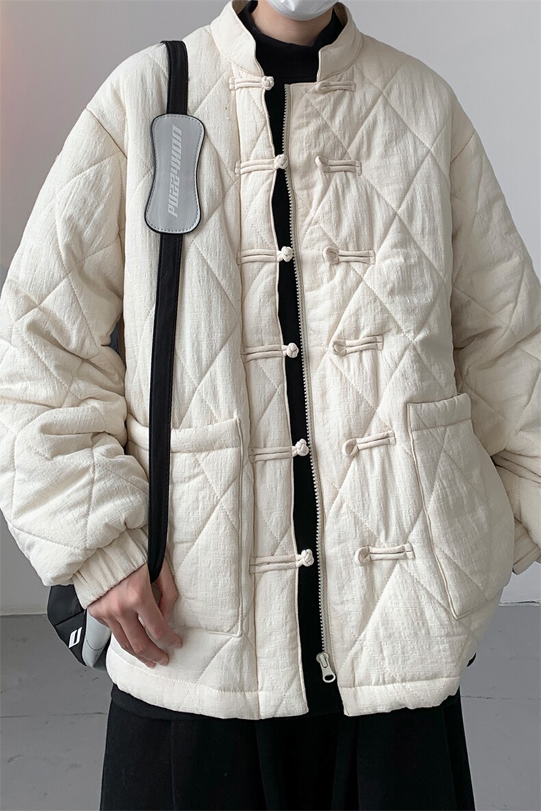 8XL-M特大码风男棉衣加厚唐装男中式棉服立领棉服MY1701P120,男装棉衣,电商D206-1