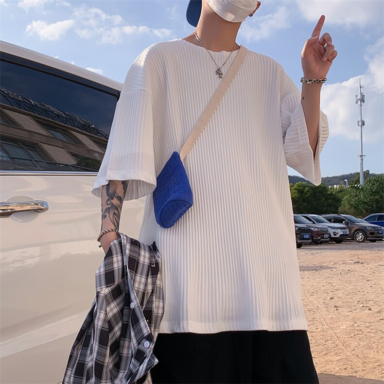 美式高级感t恤男ins潮流男装设计高街短袖潮牌半袖T0177-P28,男装T恤,星座308B-1