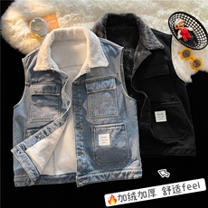 MJ215J-p68-限价98M-5XL抖音情侣棉马甲男外穿大码羊羔毛cityboy，女装马甲，星座116