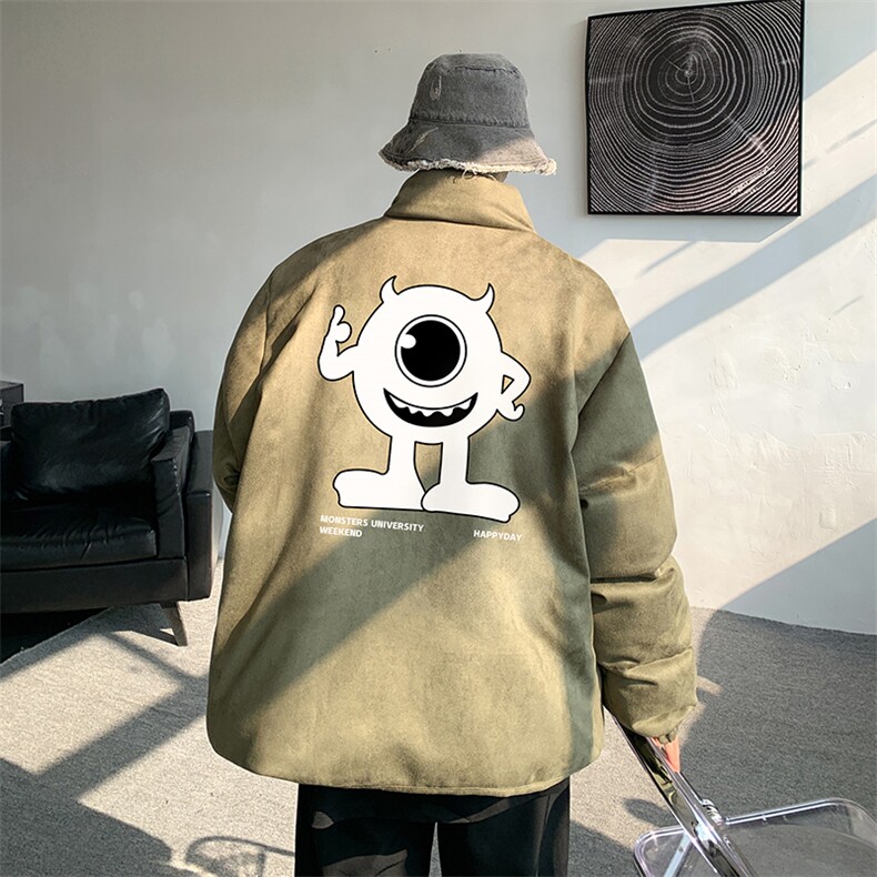麂皮绒棉衣男大码立领棉袄子男羽绒棉服JM87327-P110,男装棉衣,电商A040