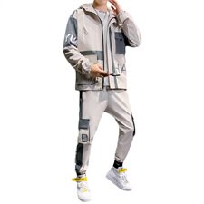 主推男士夹克套装加绒加厚保暖休闲运动工装两件套T808，男装套装，电商B226-2（原B217-2）