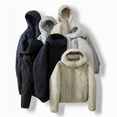 高品气绒服（两面穿）短宽版轻量化连帽棉服棉衣男女A1225-P88，男装棉衣，星座1505