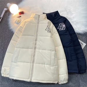 美式复古星星字母立领棉衣外套男秋冬宽松面包棉服TT587 P70图片