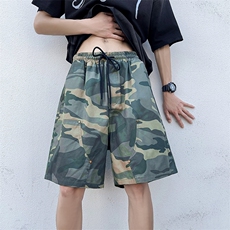 迷彩休闲短裤男韩版潮高街帅气个性2023夏季ins五分裤K4191-P35，男装休闲裤，星座412-3