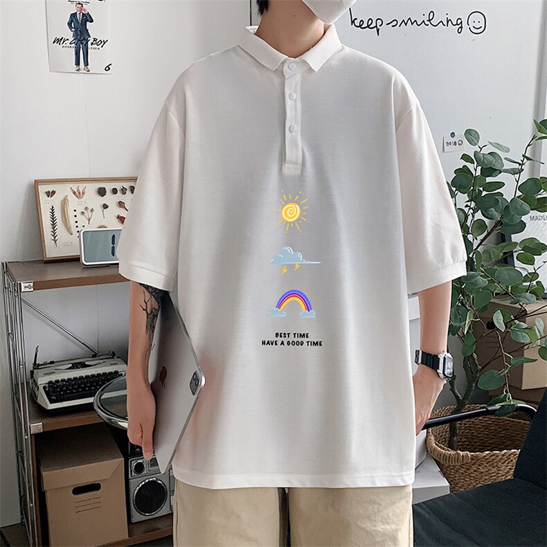 PL57141-P35翻领短袖polo衫男大码胖子半袖t恤男有领保罗衫模特,男装Polo衫,电商A040