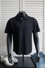 主推重磅POLO衫夏季短袖翻领半袖上衣cleanfit正肩t恤衫S419特28，男装Polo衫，电商A233-1