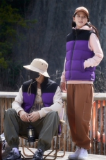 25冬季男款马甲拼色情侣男女同款马甲无袖冬季棉坎肩马夹MJ286-28，男装背心/马甲，星座1402-1
