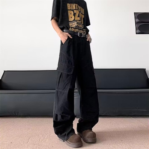 2025夏季新款美式复古机能工装裤男休闲阔腿裤子-A2135TP55控88图片