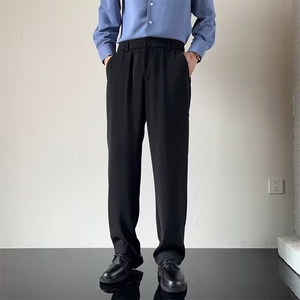 春秋新款潮牌休闲裤男生垂感直筒裤松紧腰裤子锥形宽松裤 CS702图片
