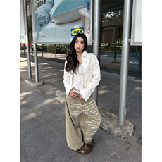 日系慵懒流行文艺新款原宿时尚潮流牛仔长裤简约NZ7083，男装休闲裤，星座516A