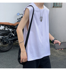 无袖t恤男休闲宽松潮牌外穿ins坎肩马甲篮球背心2881/P25，男装背心/马甲，星座1506-1