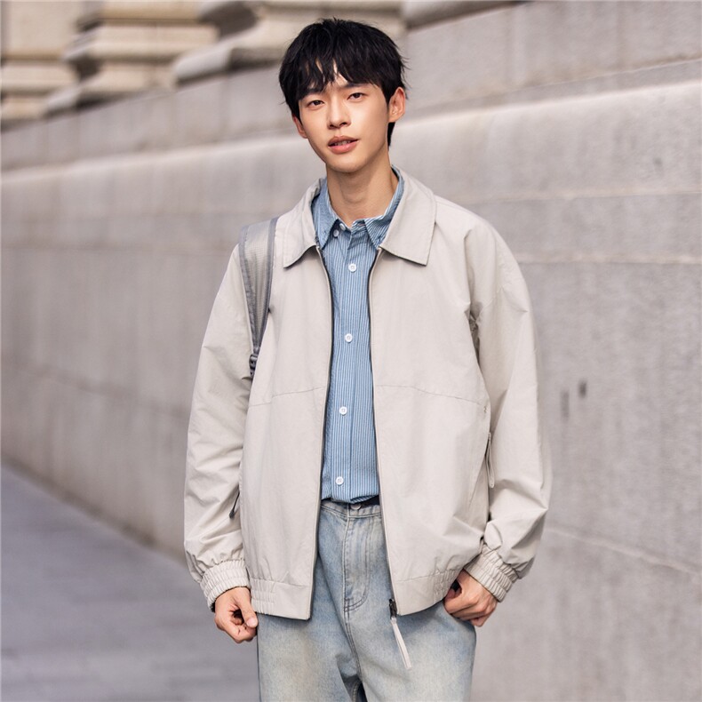 2025款时尚有型两面穿翻领休闲夹克F0953-P105控199,男装夹克,电商D215
