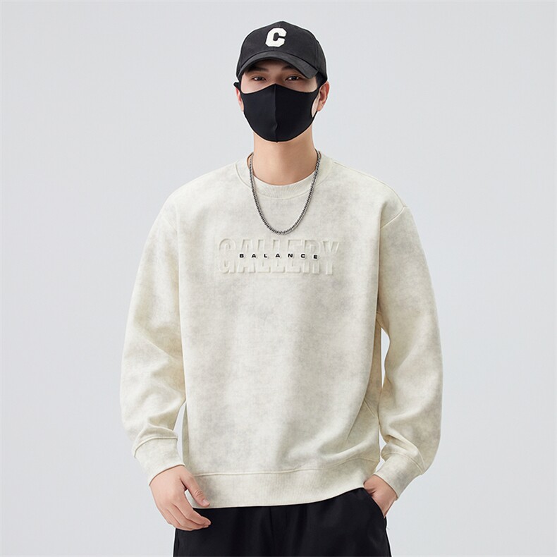 现货数据2025秋季新款套头卫衣男B240-WY988010-P65,男装卫衣,电商B240