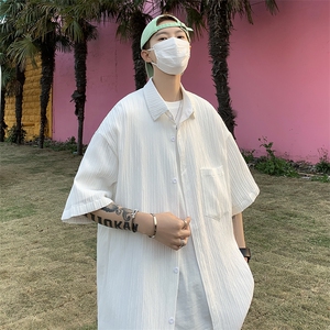 T17-P30夏季宽松型潮牌短袖衬衫图片