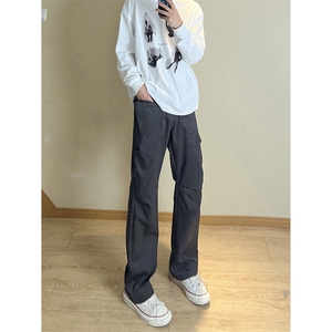 A178 秋冬季新款美式休闲裤男直筒宽松XK415 P50限价65图片