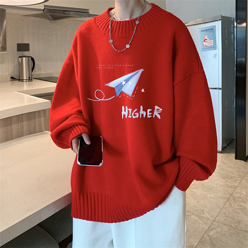 半高领毛衣男士大码针织衫男毛线衣男M18270-P45加绒款-P65,男装针织衫/毛衣,电商A040