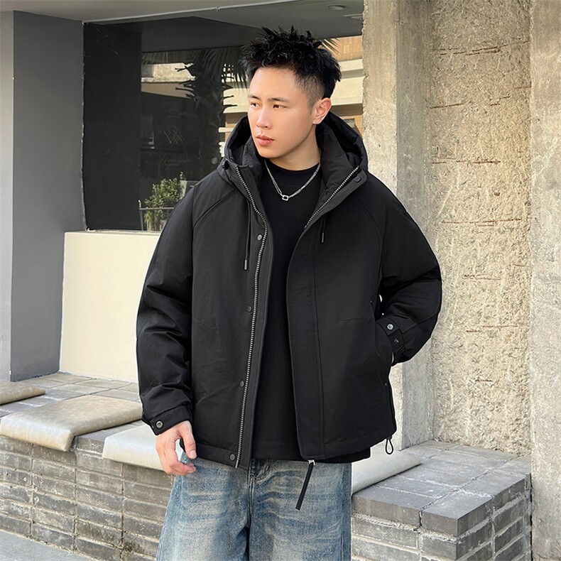 2025标90白鸭绒羽绒服连帽大码外套379-p330,男装羽绒服,星座223（原229-2）