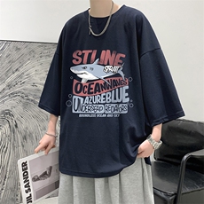 春夏季七分袖t恤男大码五分袖男短袖中袖Q11331-P30，男装T恤，电商A040