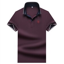 POLO衫男士短袖t恤翻领2023夏季新款潮牌休闲商务男装上衣图片