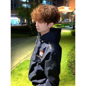 1506/QFY1780/P77飞行夹克刺绣棒球服可拆卸连帽情侣图片